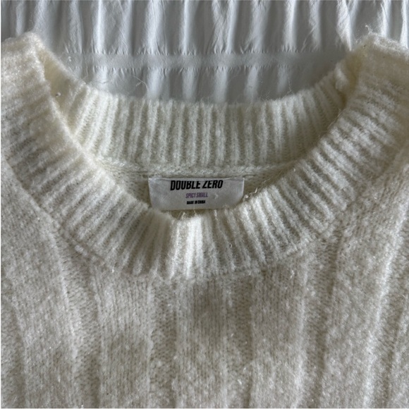 Cream Ribbed Sweater - Picture 2 of 6